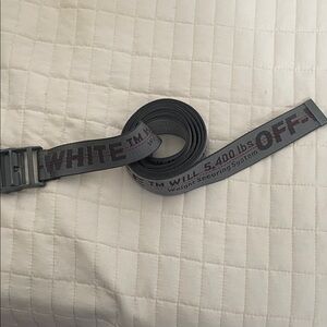 Off-White Black and Gray Belt Bag